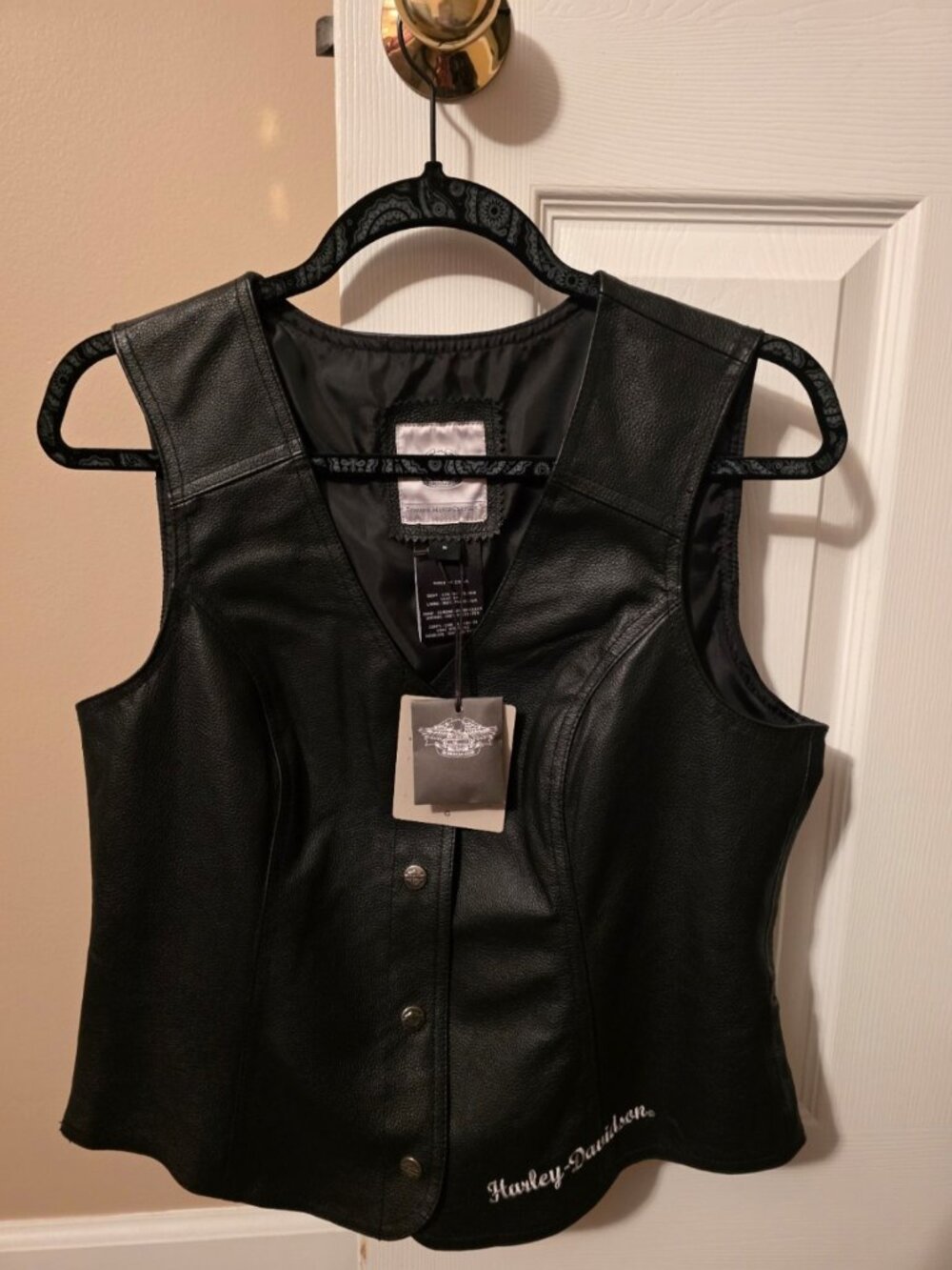 Harley Davidson Leather Vest New w/ Tags - Size Medium